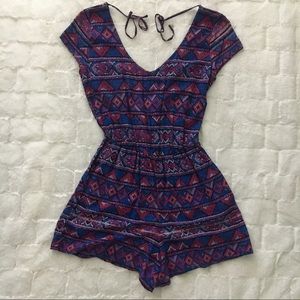 Hollister Open-back Romper with Pockets